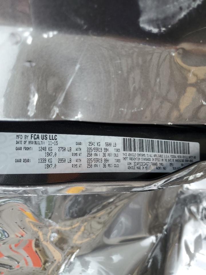 2016 Dodge Journey R/T VIN: 3C4PDDEG4GT170049 Lot: 62535535