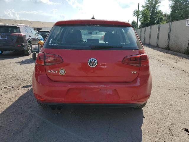 Hatchbacks VOLKSWAGEN GOLF 2015 Czerwony