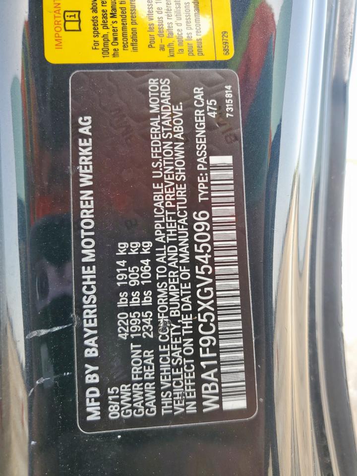 2016 BMW 228 I Sulev VIN: WBA1F9C5XGV545096 Lot: 62770235