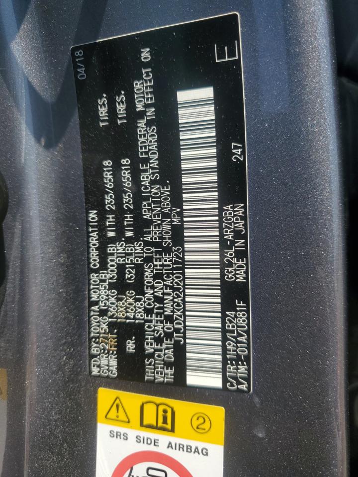 LEXUS RX350 2018 VIN 011723 zdjęcie 13