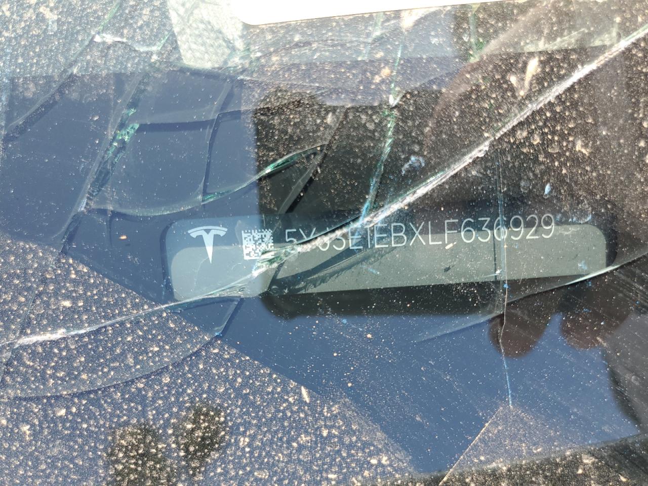 2020 Tesla Model 3 VIN: 5YJ3E1EBXLF636929 Lot: 60095375