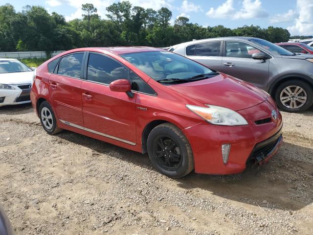 Hatchbacks TOYOTA PRIUS 2013 Red