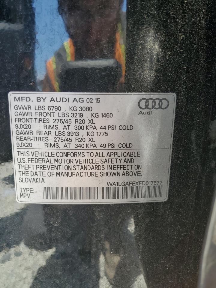 AUDI Q7 2015 VIN WA1LGAFEXFD017577 фото 13