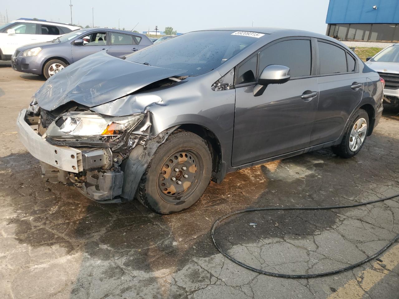 2013 Honda Civic Lx for Sale in Woodhaven, MI - Front End