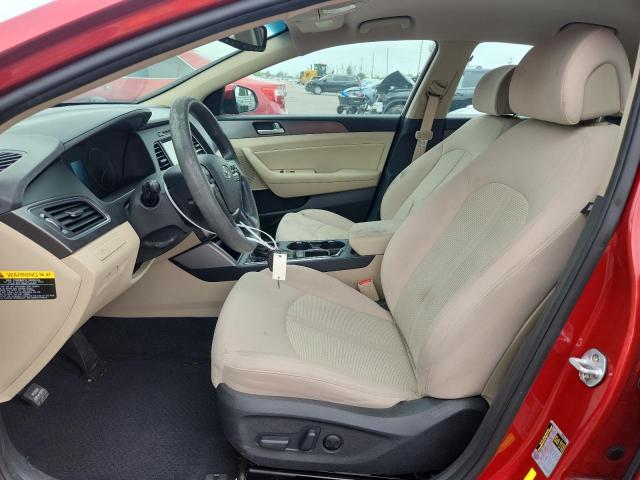 Sedans HYUNDAI SONATA 2017 Czerwony