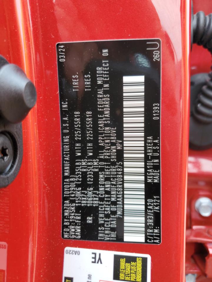 2024 Toyota Corolla Cross Xle VIN: 7MUDAAAG8RV084875 Lot: 60990105