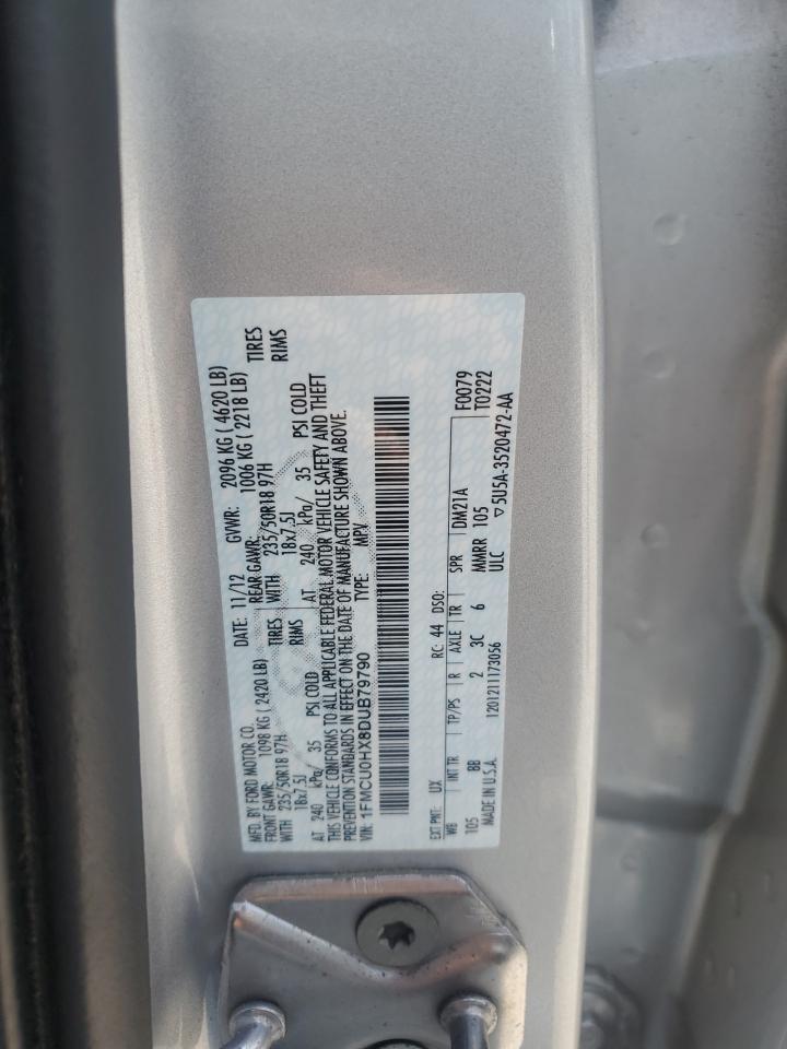 FORD ESCAPE 2013 VIN 1FMCU0HX8DUB79790 photo 12