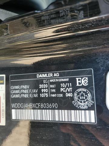 2012 MERCEDES-BENZ C 250  