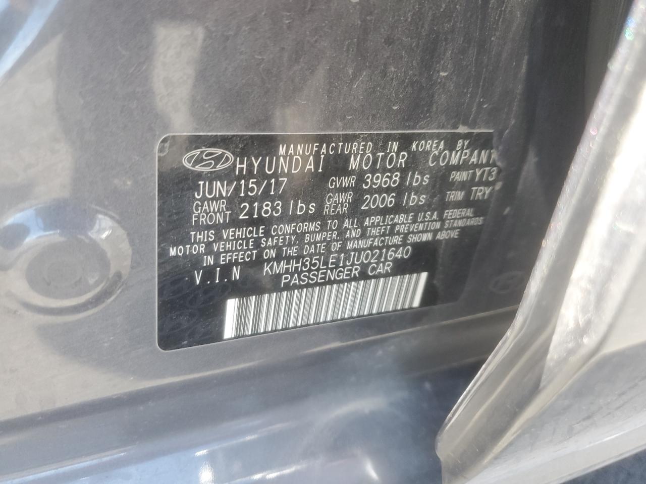 KMHH35LE1JU021640 2018 Hyundai Elantra Gt