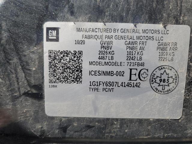 2020 CHEVROLET BOLT EV LT  