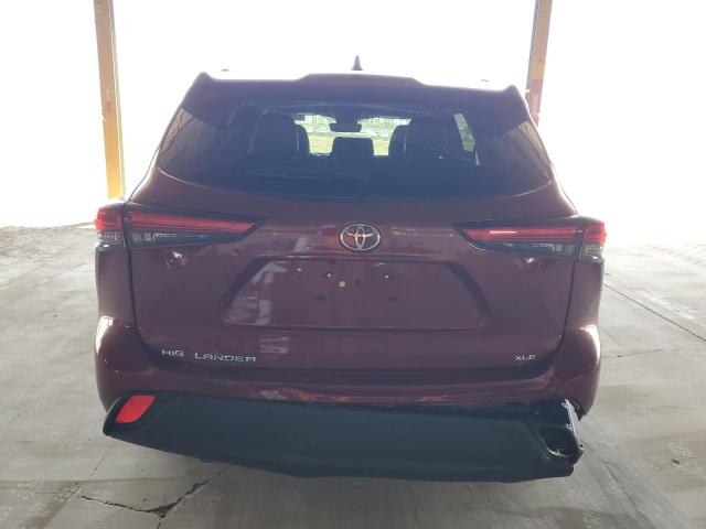  TOYOTA HIGHLANDER 2023 Czerwony