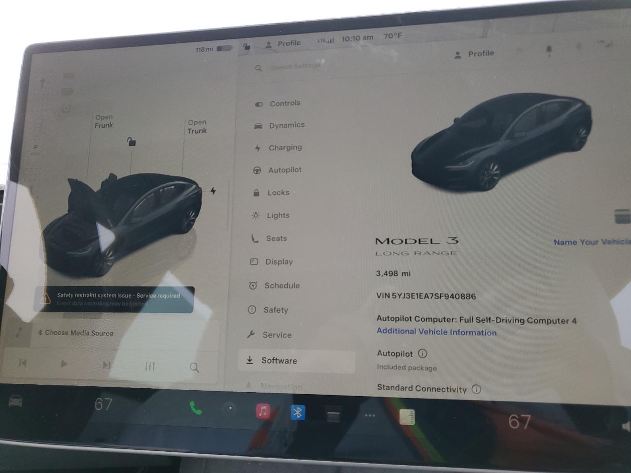 TESLA MODEL 3 2025 VIN 5YJ3E1EA7SF940886 zdjęcie 9