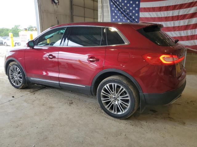  LINCOLN MKX 2017 Бордовый