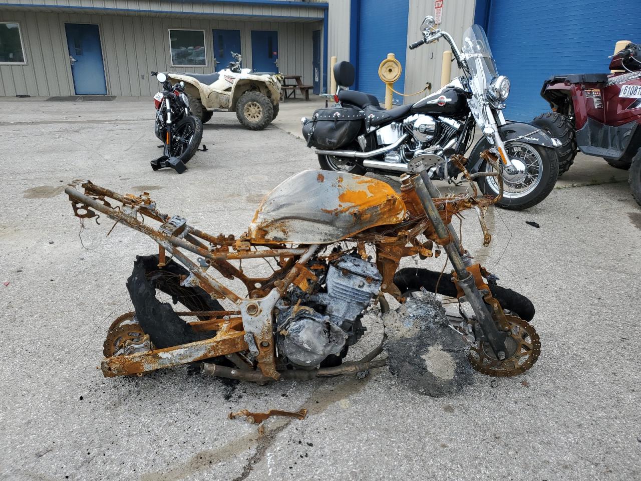 2008 Kawasaki Ex250 J იყიდება Ellwood City-ში, PA - Burn