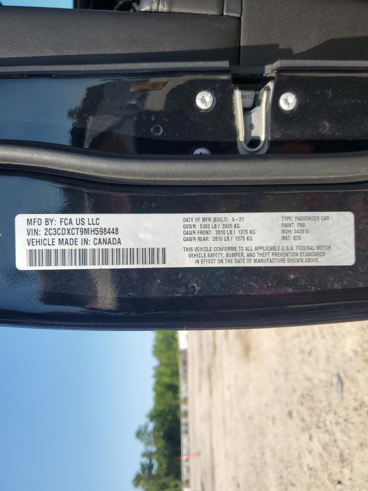 2021 Dodge Charger R/T VIN: 2C3CDXCT9MH598448 Lot: 61910215