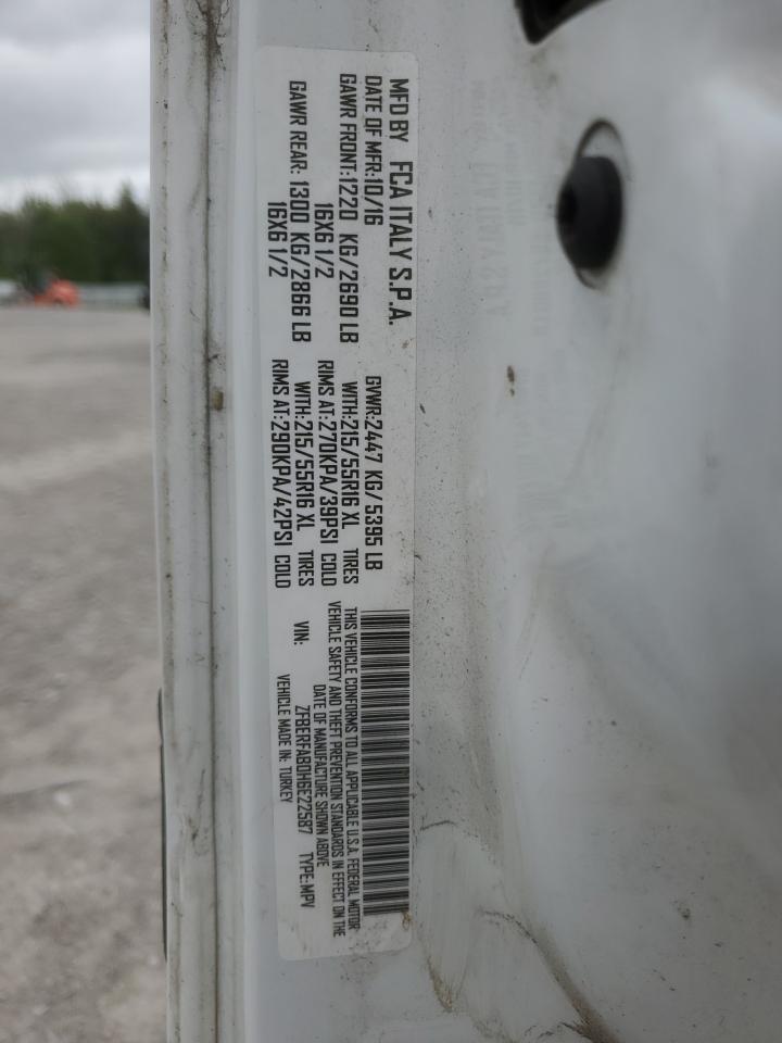 2017 Ram Promaster City VIN: ZFBERFAB0H6E22587 Lot: 60967655