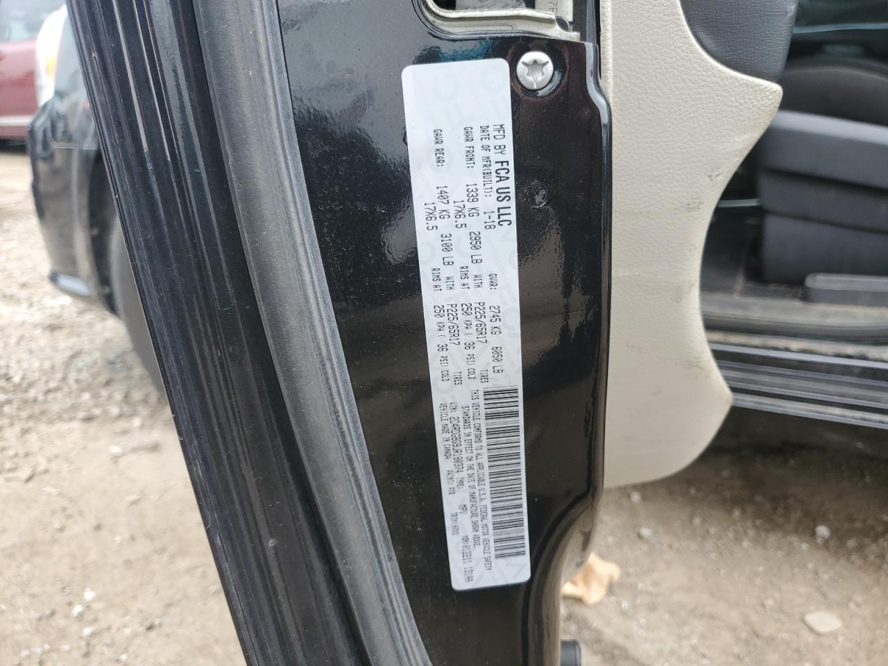 2018 Dodge Grand Caravan Se VIN: 2C4RDGBG9JR180374 Lot: 63082985
