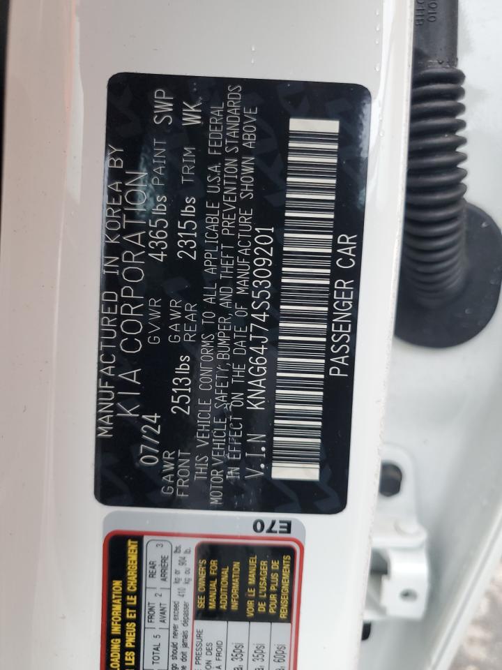 2025 Kia K5 Gt Line VIN: KNAG64J74S5309201 Lot: 61364665