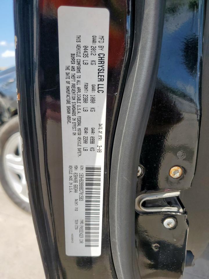 2008 Dodge Caliber VIN: 1B3HB28B88D701583 Lot: 62349225