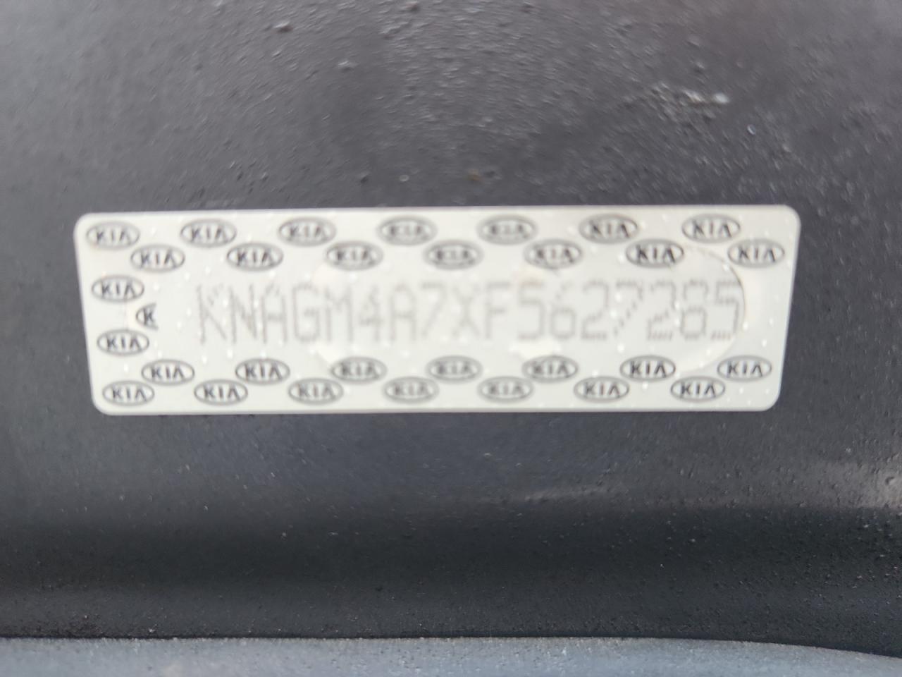 2015 Kia Optima Lx VIN: KNAGM4A7XF5627285 Lot: 62303585