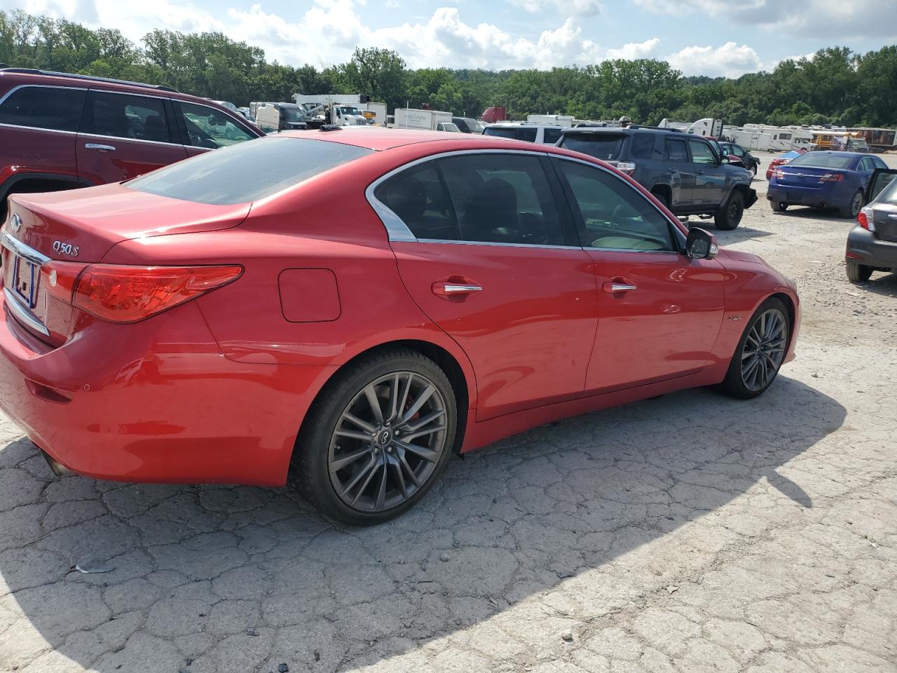 2017 Infiniti Q50 Red Sport 400 red null gas JN1FV7AP5HM850763 photo #4