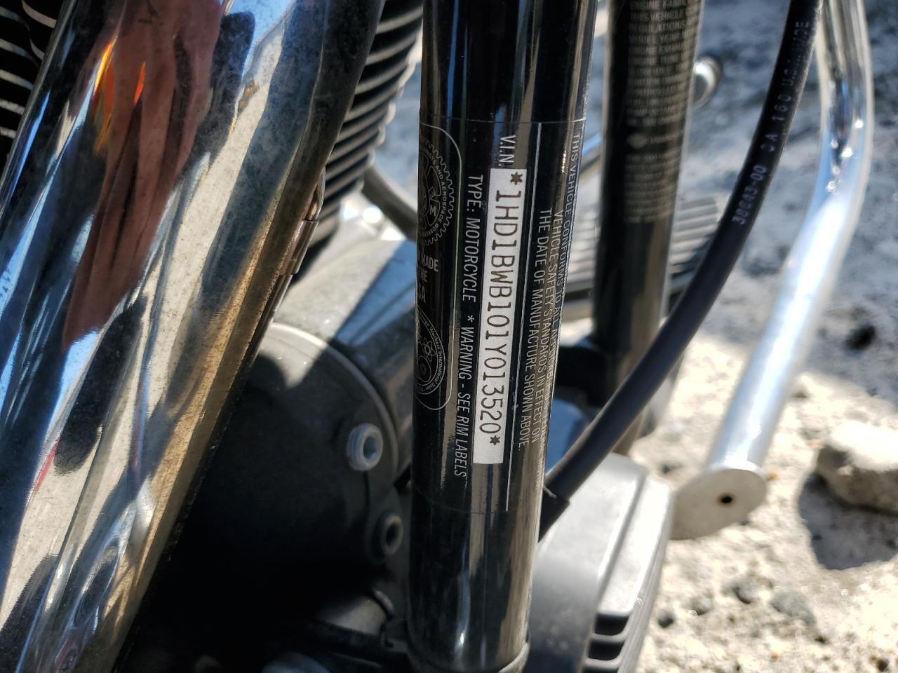 2001 Harley-Davidson Flstci VIN: 1HD1BWB101Y013520 Lot: 62755165