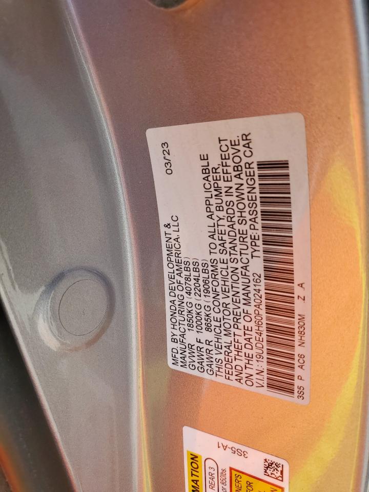 2023 Acura Integra A-Spec Tech VIN: 19UDE4H60PA024189 Lot: 62060565