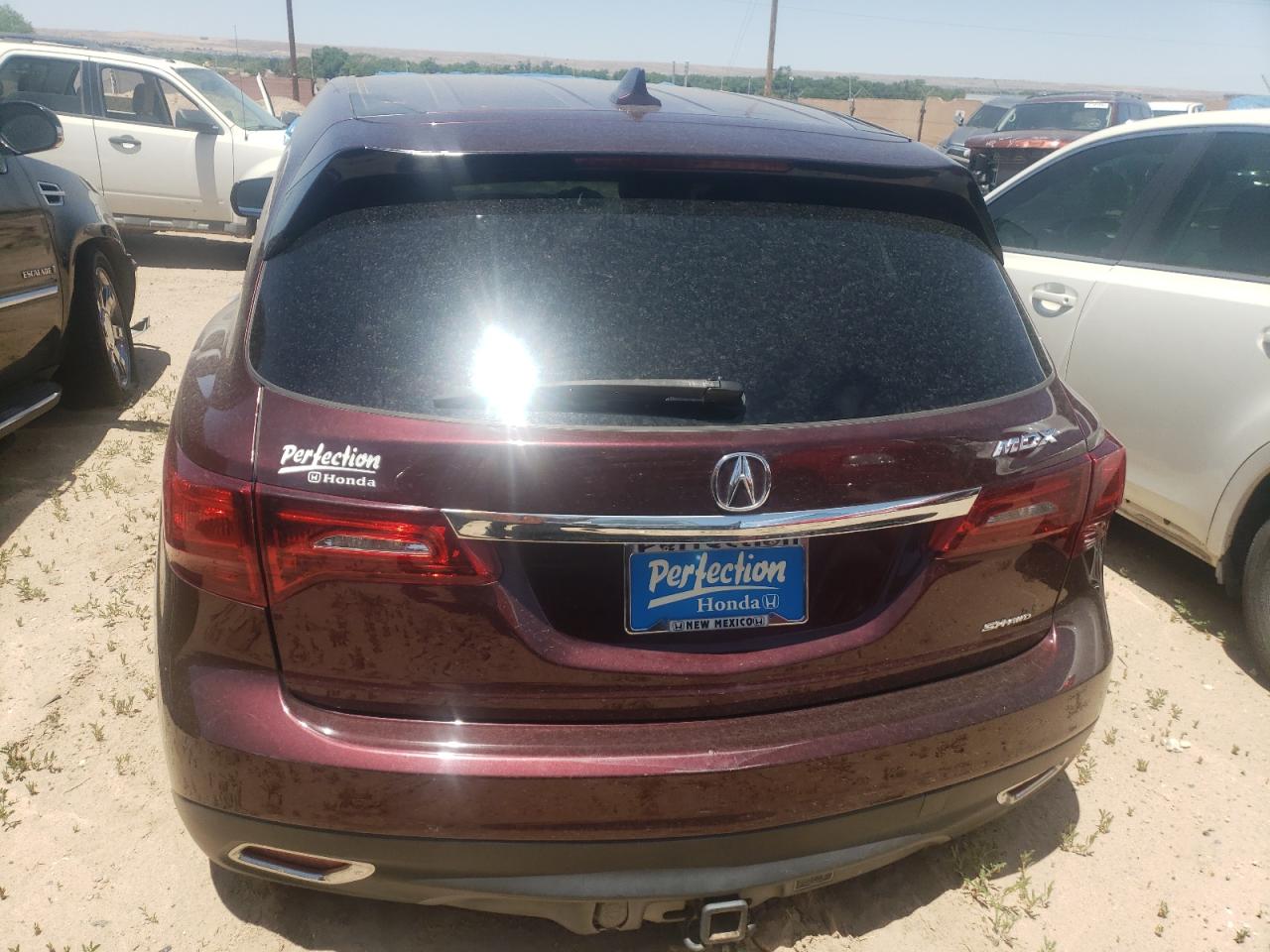 2014 Acura Mdx Technology VIN: 5FRYD4H41EB035871 Lot: 60826125
