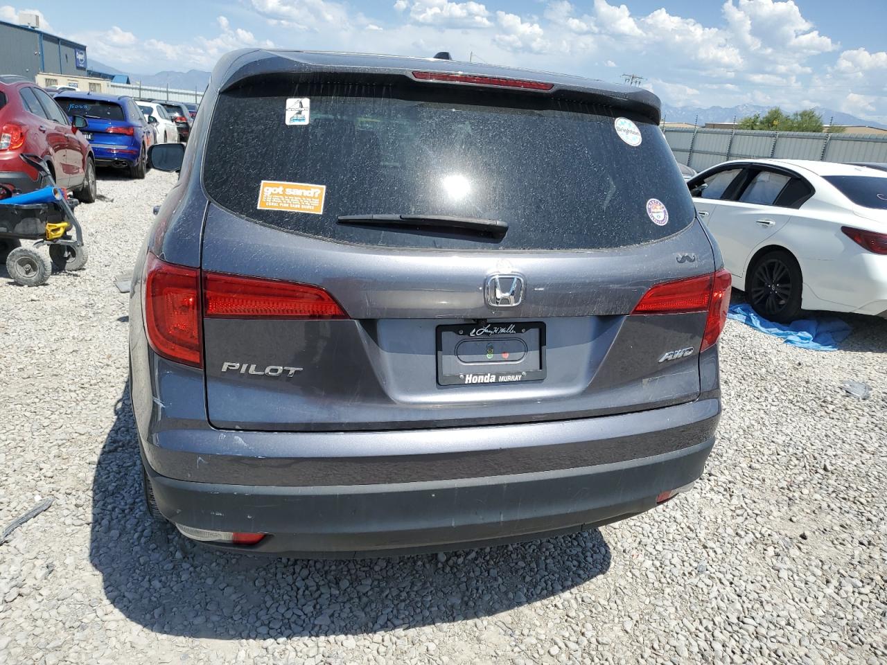 2017 Honda Pilot Exl VIN: 5FNYF6H51HB011252 Lot: 63078865