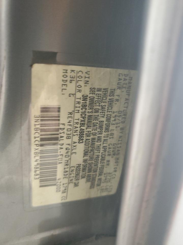 2011 Nissan Versa S VIN: 3N1BC1CPXBL498683 Lot: 62497675