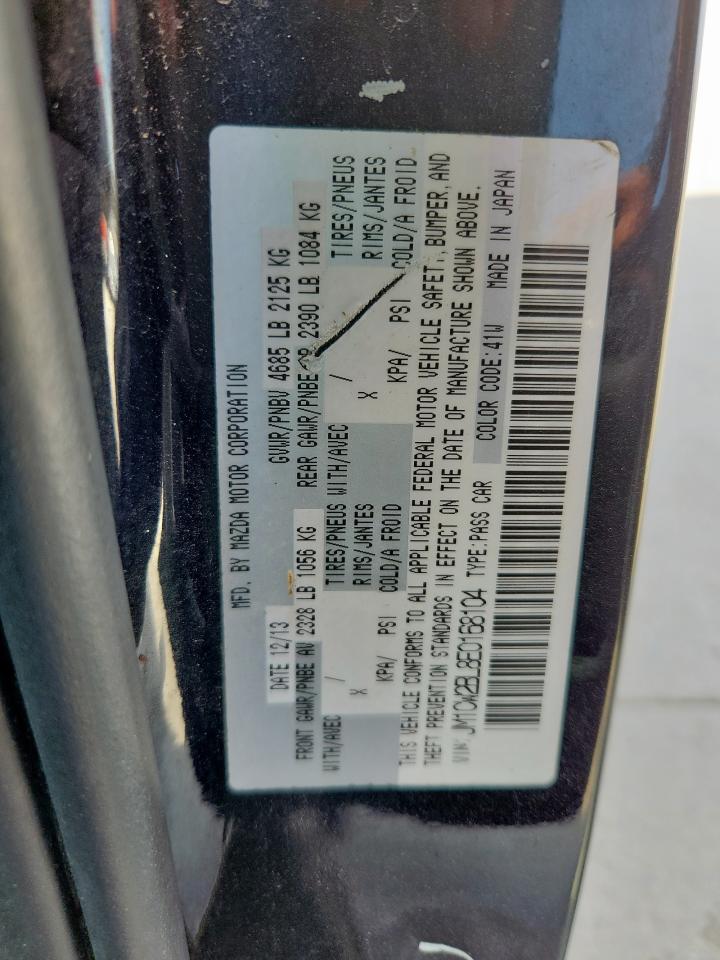 2014 Mazda 5 Sport VIN: JM1CW2BL8E0168104 Lot: 61270325