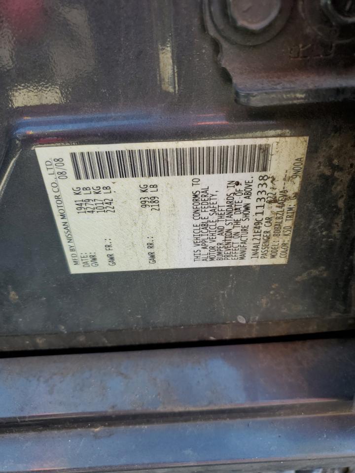 2009 Nissan Altima 2.5 VIN: 1N4AL21E49C113338 Lot: 61581495