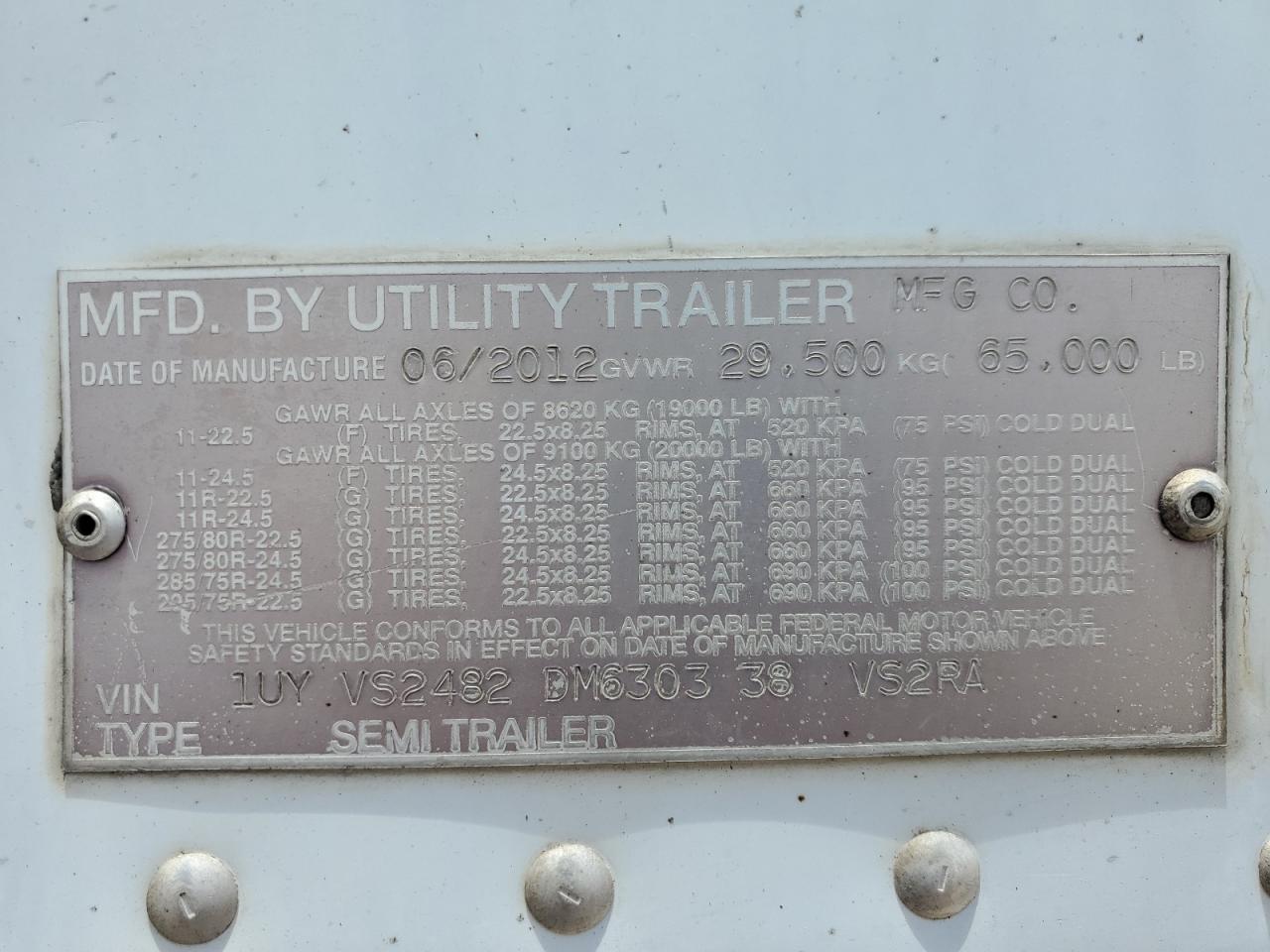 UTILITY ALL Models 2013 VIN 1UYVS2482DM630338 photo 10