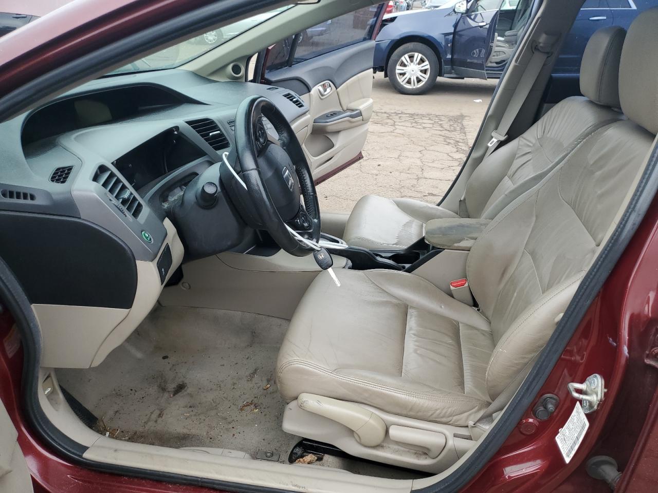 2012 Honda Civic Exl VIN: 2HGFB2F9XCH592725 Lot: 61435405
