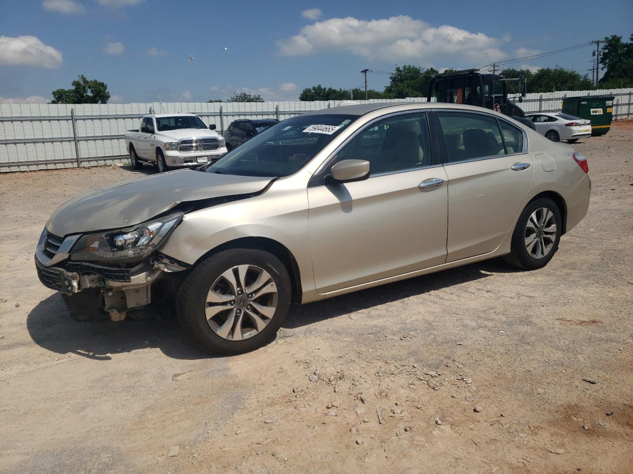 2015 Honda Accord Lx de vânzare în Oklahoma City, OK - Front End