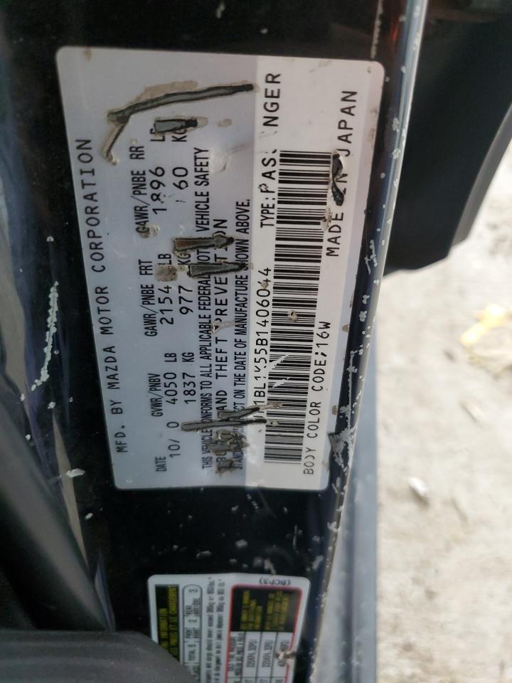 2011 Mazda 3 S VIN: JM1BL1K55B1406044 Lot: 62944315