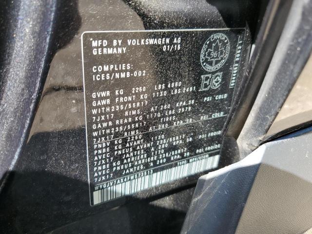 2015 VOLKSWAGEN TIGUAN S  