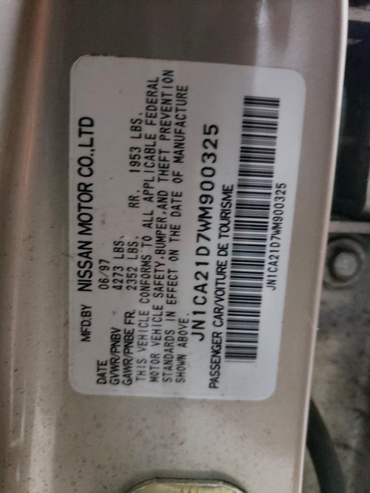 1998 Nissan Maxima Gle VIN: JN1CA21D7WM900325 Lot: 62281515