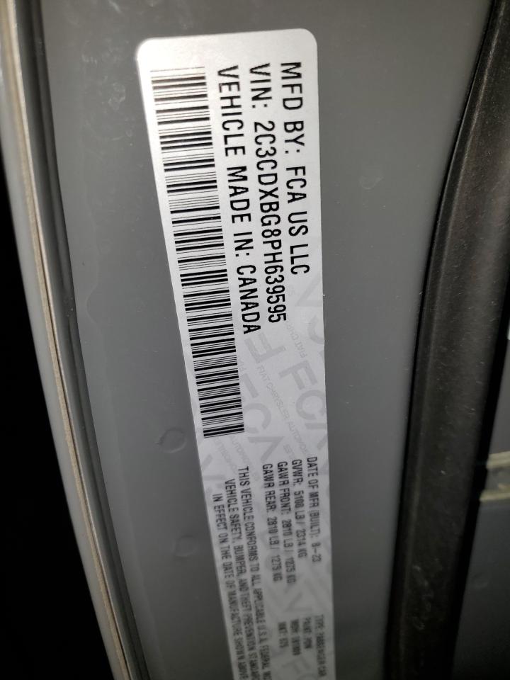 2023 Dodge Charger Sxt VIN: 2C3CDXBG8PH639595 Lot: 63150865