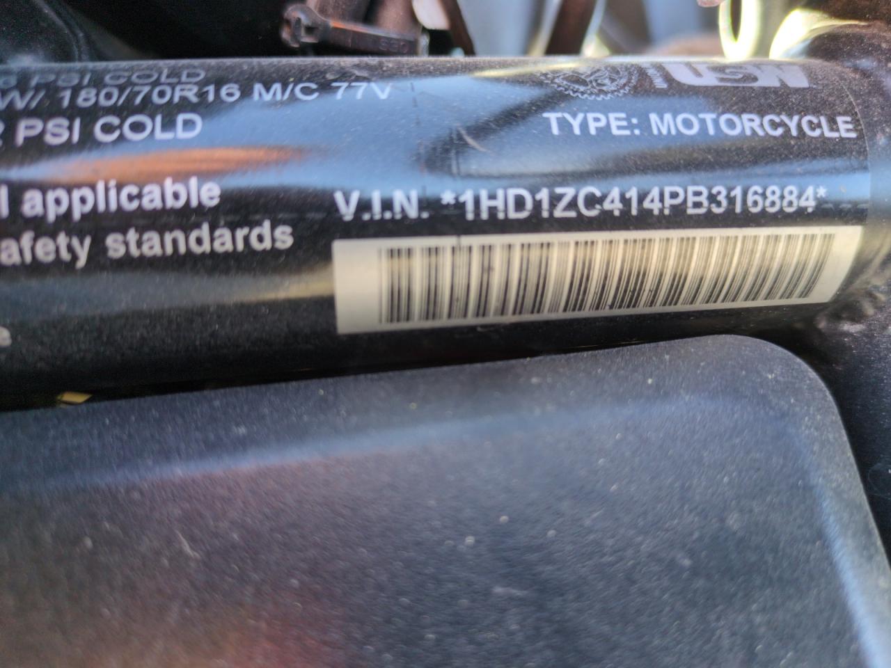 2023 Harley-Davidson Rh1250 S VIN: 1HD1ZC414PB316884 Lot: 60245925