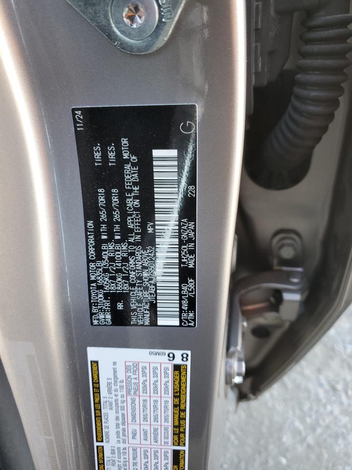 2025 Toyota Land Cruiser Base VIN: JTEABFAJ7S5012432 Lot: 62405855