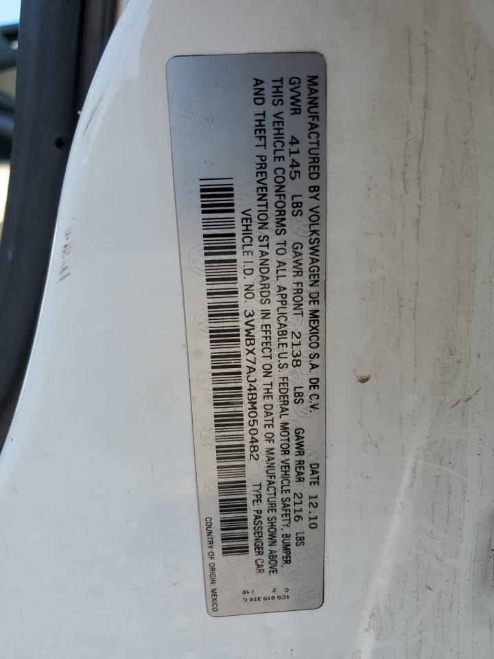 VOLKSWAGEN JETTA 2011 VIN 3VWBX7AJ4BM050482 photo 13