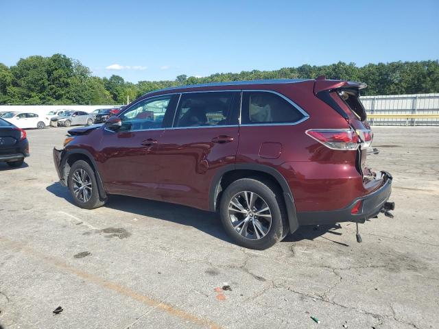  TOYOTA HIGHLANDER 2016 Красный