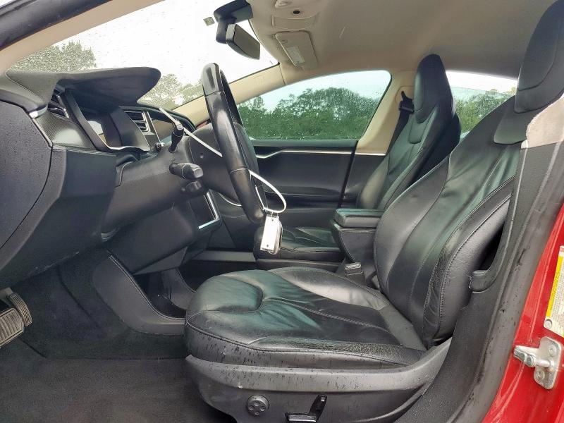  TESLA MODEL S 2014 Czerwony