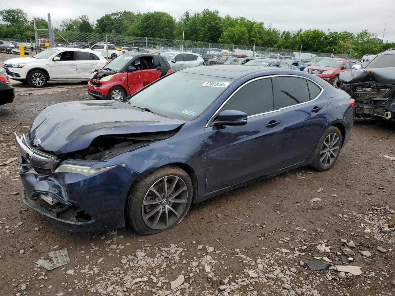 2016 Acura Tlx за продажба в Chalfont, PA - Front End