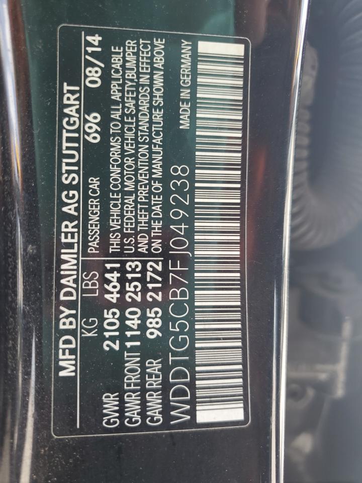 2015 Mercedes-Benz Gla 45 Amg VIN: WDDTG5CB7FJ049238 Lot: 60825475