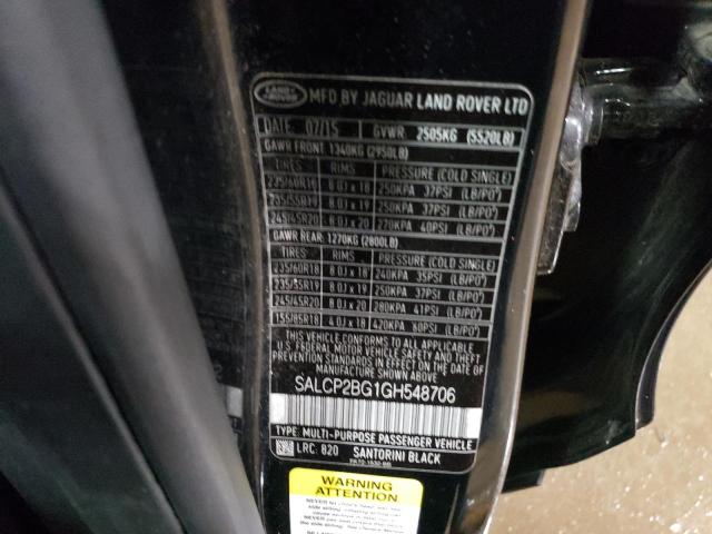 2016 LAND ROVER DISCOVERY SPORT SE  