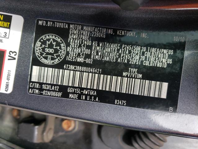 2011 TOYOTA VENZA 