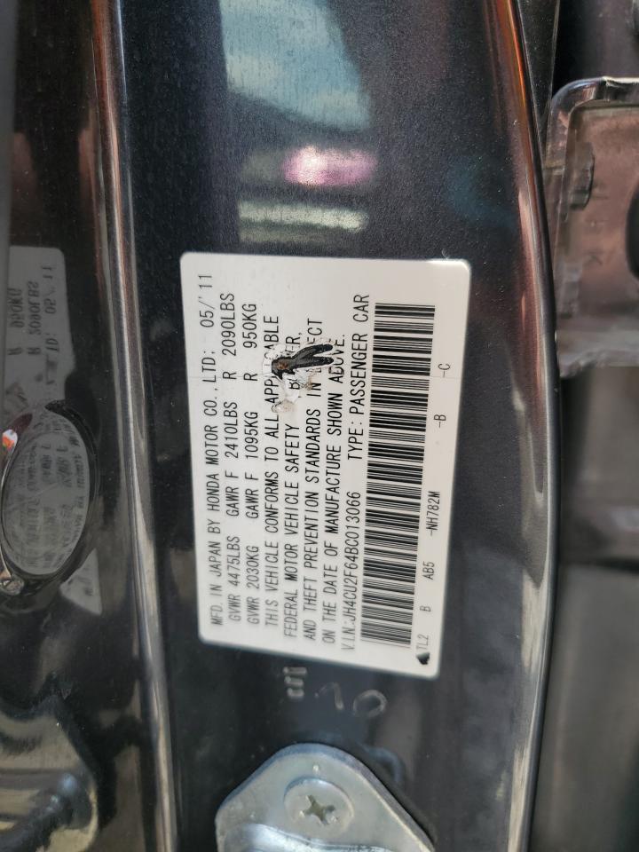 2011 Acura Tsx VIN: JH4CU2F64BC013066 Lot: 61520885