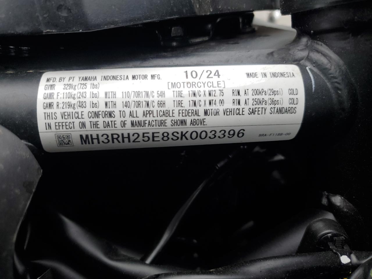YAMAHA YFZ320 A 2025 VIN MH3RH25E8SK003396 фото 9